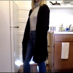 Madewell long black cardigan
